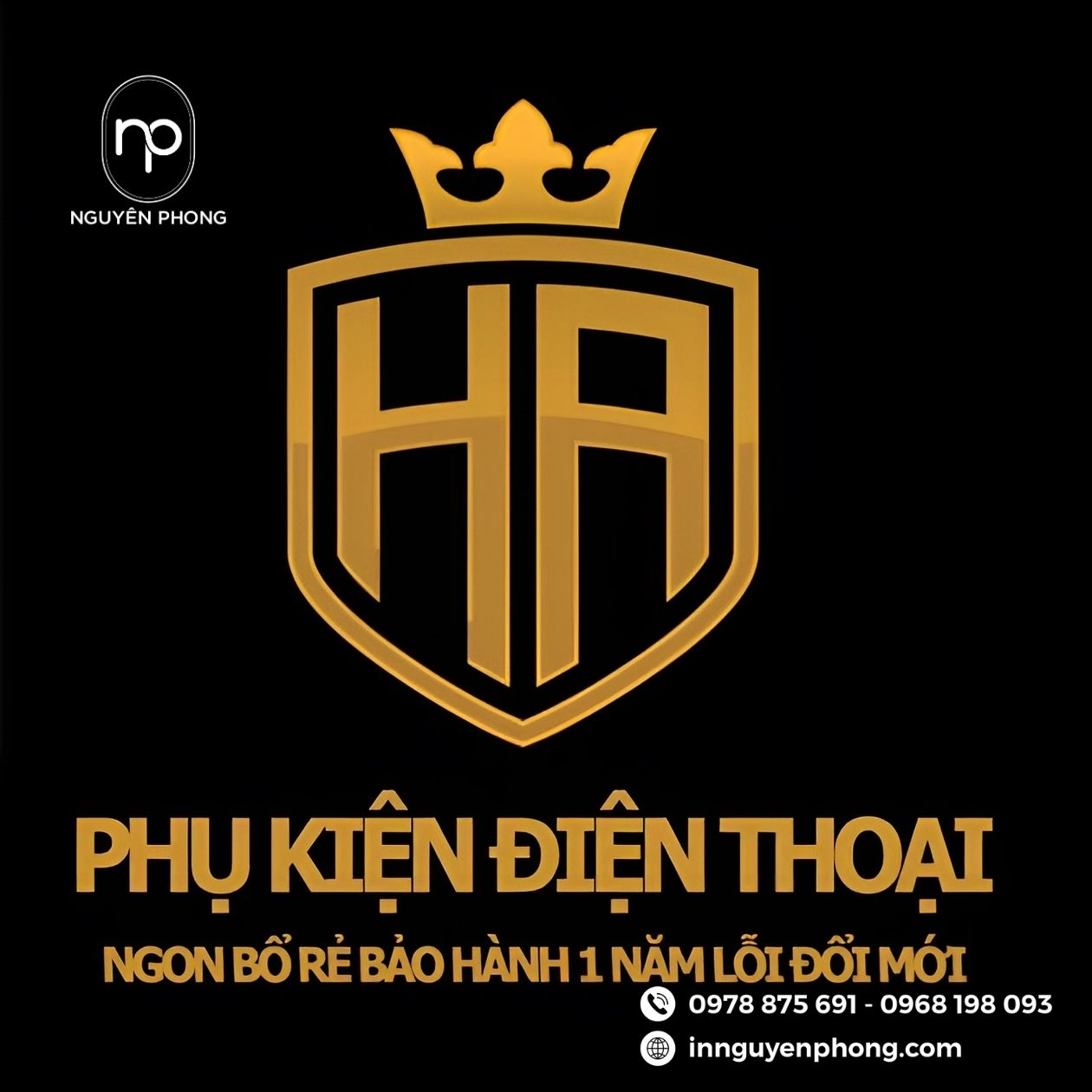 Mẫu thiết kế logo phụ kiện điện thoại 